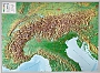 Reliefkaart Alpen Alps 39 x 29 cm | Georelief