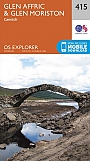 Topografische Wandelkaart 415 Glen Affric / Glen Moriston Cannich - Explorer Map