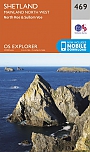Topografische Wandelkaart 469 Shetland / Mainland North West - Explorer Map