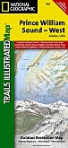 Wandelkaart 761 Alaska Prince William Sound, West (Alaska) - Trails Illustrated Map / National Park Maps National Geographic