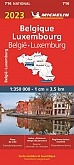 Wegenkaart - Landkaart 716 Belgie & Luxemburg 2023 - Michelin National