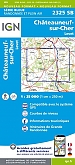 Topografische Wandelkaart van Frankrijk 2325SB - Chateauneuf-sur-Cher / Levet