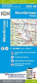 Topografische Wandelkaart van Frankrijk 2832SB - Montbrison Veauche