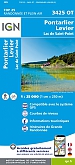 Topografische Wandelkaart van Frankrijk 3425OT - Pontarlier / Levier / Lac de St-Point