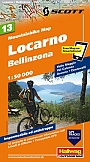 Mountainbikekaart 13 Locarno Bellinzona Hallwag (met GPS)