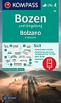 Wandelkaart 54 Bozen und Umgebung Bolzano e dintorni Kompass
