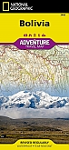 Wegenkaart - Landkaart Bolivia - Adventure Map National Geographic