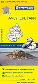 Fietskaart - Wegenkaart - Landkaart 338 Aveyron Tarn - Départements de France - Michelin