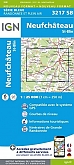 Topografische Wandelkaart van Frankrijk 3217 SB - Neufchateau / St-Blin