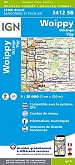 Topografische Wandelkaart van Frankrijk 3412SB - Woippy / Uckange  / Vigy