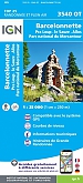 Topografische Wandelkaart van Frankrijk 3540OT - Barcelonnette / Pra-Loup / Le Sauze / Allos