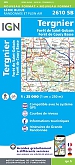 Topografische Wandelkaart van Frankrijk 2610SB - Tergnier / La Fère Forêt de St-Gobain et Coucy Basse