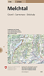 Topografische Wandelkaart Zwitserland 1190 Melchtal Giswil Sarnersee Stöckalp - Landeskarte der Schweiz
