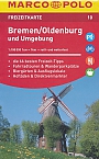 Wegenkaart - Fietskaart 10 Bremen / Oldenburg und Umgebung Freizeitkarte | Marco Polo