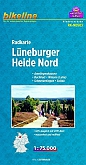 Fietskaart Lüneburger Heide Noord  Bikeline Esterbauer