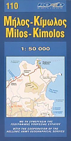 Wandelkaart 110 Milos Kimolos | Road Editions