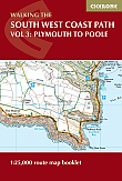 Wandelkaartgids South West Coast Path Map Booklet - Plymouth to Poole deel 3 (Zoutpad) | Cicerone