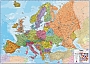 Wandkaart Europa Politiek geplastificeerd met ophangstrips 140x100 cm | Maps International