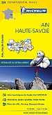 Fietskaart - Wegenkaart - Landkaart 328 Haute Savoie Ain Haute Savoie - Départements de France - Michelin