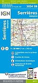 Topografische Wandelkaart van Frankrijk 3034SB - Serrieres Anneyron