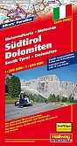 Motorkaart Südtirol - Dolomiten Motorradkarte Hallwag