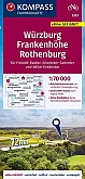 Fietskaart 3353 Würzburg Frankenhöhe Rothenburg| Kompass