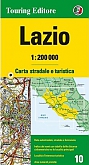 Wegenkaart - Fietskaart 10 Latium / Rome - Touring Club Italiano (TCI)