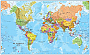 Wereldkaart Staatkundig Magneetbord 199 x 123 cm Maps International Engelstalig