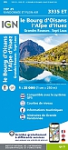Topografische Wandelkaart van Frankrijk 3335ET - Le Bourg d'Oisans / L'Alpe d'Huez / Grandes Rousses