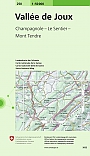 Topografische Wandelkaart Zwitserland 250 Vallée de Joux Champagnole - Le Sentier - Mont Tendre  - Landeskarte der Schweiz