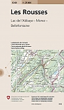 Topografische Wandelkaart Zwitserland 1240 Les Rousses Lac d' Abbaye Morez Bellefontaine - Landeskarte der Schweiz