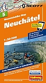 Mountainbikekaart 5 Neuchâtel Hallwag (met GPS)