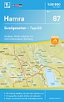 Topografische Wandelkaart Zweden 87 Hamra Sverigeserien Topo 50