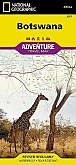 Wegenkaart - Landkaart Botswana - Adventure Map National Geographic