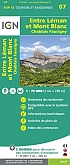 Wandelkaart Fietskaart 07 Entre Leman et Mont Blance Chablais Top 75 | IGN