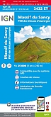 Wandelkaart 2432ETR - Massif du Sancy PNR des Volcans d'Auvergne Geplastificeerd | IGN