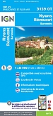 Topografische Wandelkaart van Frankrijk 3139OT - Nyons / Remuzat / Baronnies