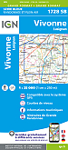 Topografische Wandelkaart van Frankrijk 1728SB - Vivonne / Lusignan