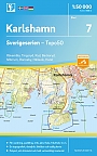 Topografische Wandelkaart Zweden 7 Karlshamn Sverigeserien Topo 50