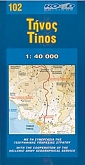 Wandelkaart 102 Tinos | Road Editions