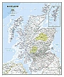 Wandkaart Schotland (Engelstalig) 76 x 91 cm Papier | National Geographic Wall Map
