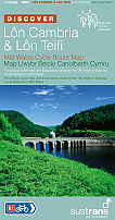 Fietskaart Wales Lon Cambria & Lon Teifi Mid Wales Cycle Route Map NN 81| Sustrans