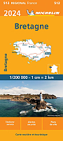 Wegenkaart - Landkaart 512 Bretagne 2024 - Michelin Region France