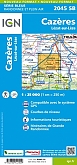 Topografische Wandelkaart van Frankrijk 2045SB - Cazères / Lézat-sur-Lèze