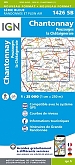 Topografische Wandelkaart van Frankrijk 1426SB Chantonnay Pouzauges, La Chataigneraie