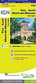Fietskaart 159 Pau Mont de Marsan Gascogne - IGN Top 100 - Tourisme et Velo