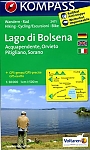 Wandelkaart 2471 Umbrië Lago di Bolsena Kompass