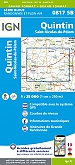 Topografische Wandelkaart van Frankrijk 0817 SB - St-Nicolas du Pelem / Quintin