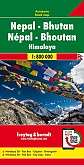 Wegenkaart - landkaart Nepal Bhutan | Freytag & Berndt