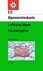 Wandelkaart 3/3 Lechtaler Alpen  Parseierspitze | Alpenvereinskarte
